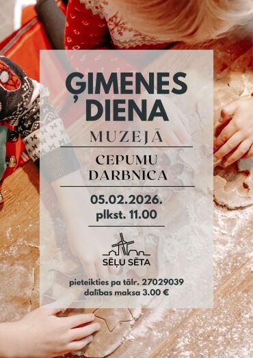 Ģimenes diena muzejā - cepumu darbnīca