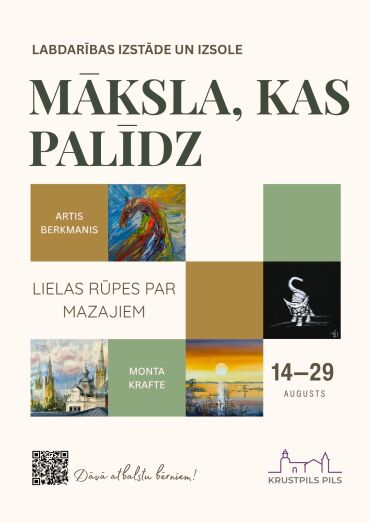 Labdarības izstāde “Māksla, kas palīdz”