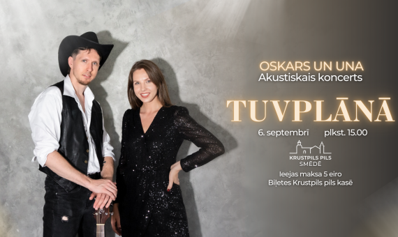 Koncerts “Tuvplānā” Krustpils pils smēdē