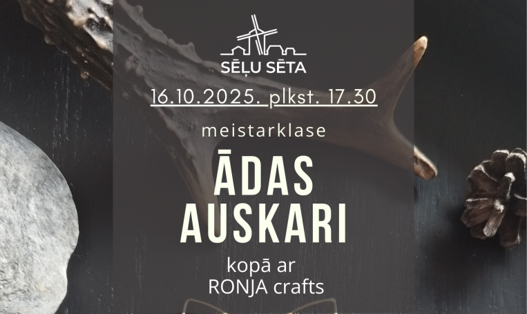 Ādas auskaru meistarklase