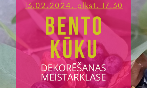 Bento kūku dekorēšanas meistarklase