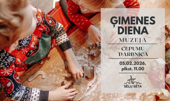 Ģimenes diena muzejā - cepumu darbnīca