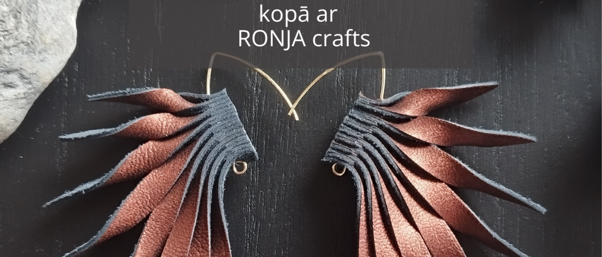 Ādas auskaru meistarklase